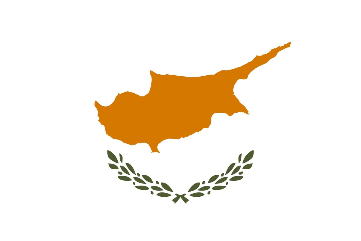 Mapa ng Cyprus bandila