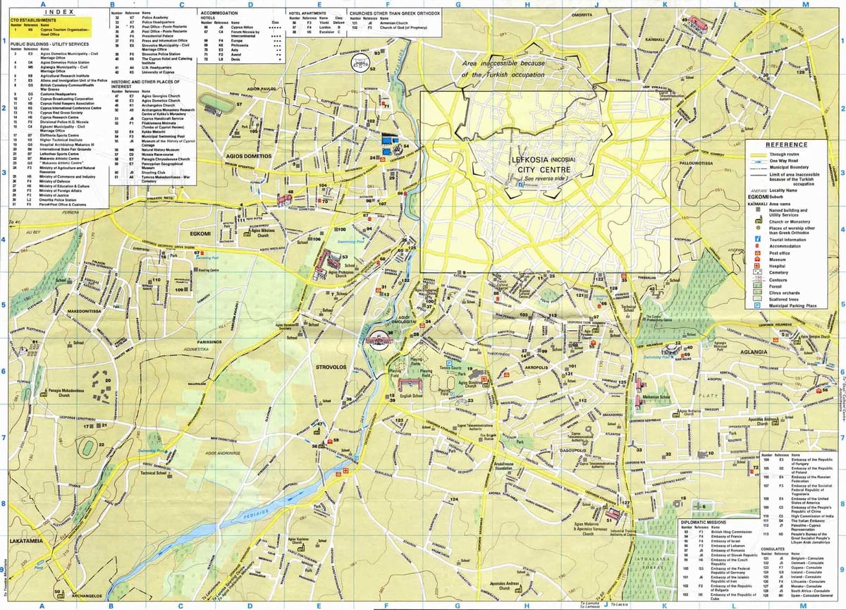 Mapa ng limassol Cyprus