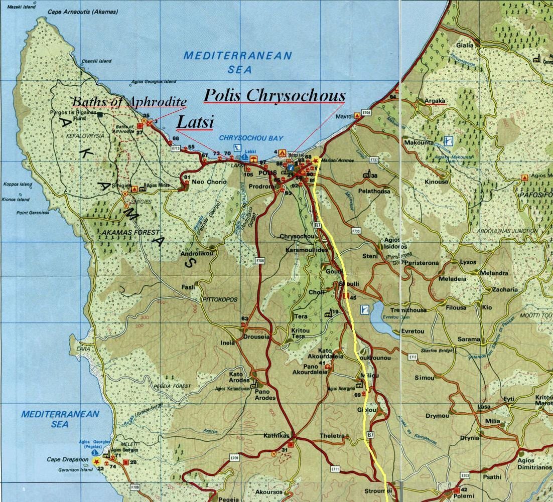 Mapa ng limassol Cyprus