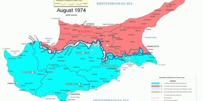 Mapa ng Cyprus division