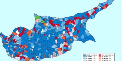 Mapa ng Cyprus etniko