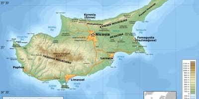 Cyprus heograpiya mapa