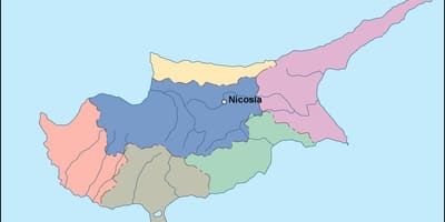 Mapa ng Cyprus vector