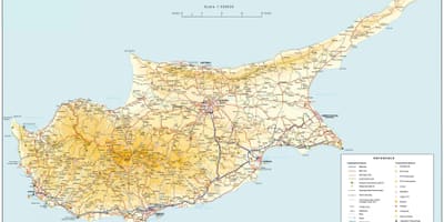 Mapa ng e4 Cyprus