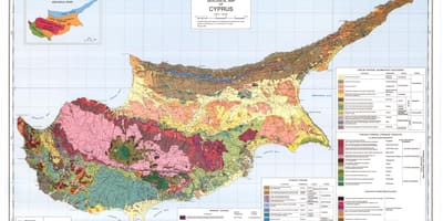Cyprus heograpikal na mga mapa