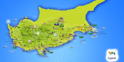 Mapa ng lara beach Cyprus