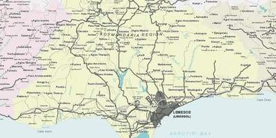 Mapa ng limassol Cyprus