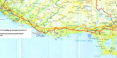 Mapa ng pissouri beach Cyprus 