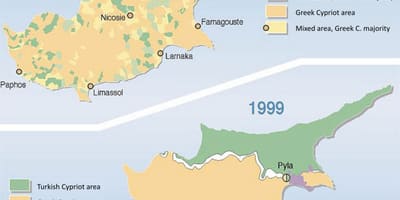 Mapa ng mga turk Cyprus